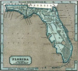 Florida State Map 1845