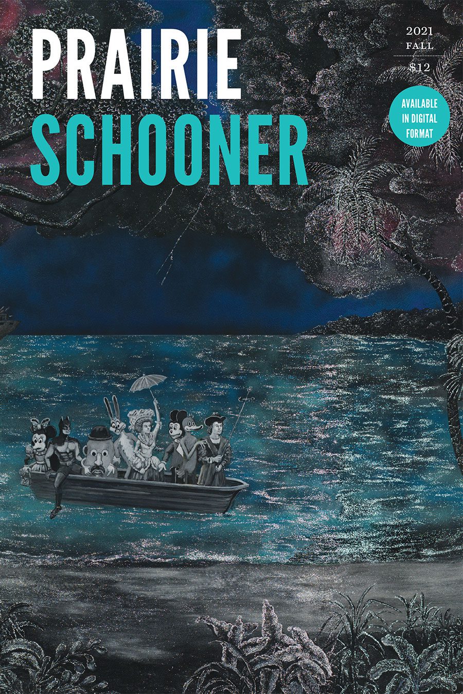 Issue cover with people in boat, rowing through water.
